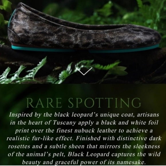 NEW Tieks Limited Edition Black Leopard Size 8 Black Friday  Special Edition Black Leopard Tieks